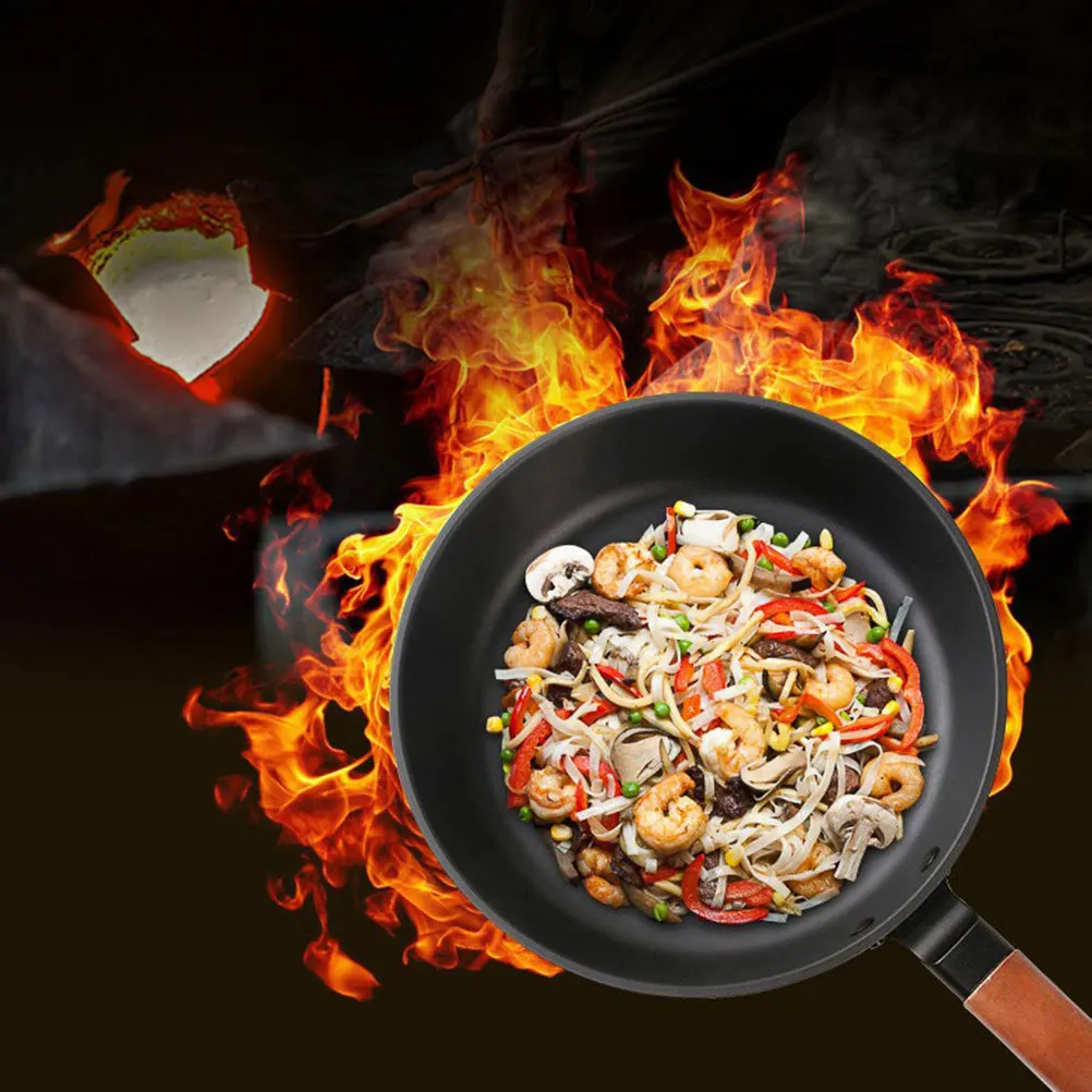 Non-Stick Iron Frying Pan 26Cm Flat Base Even Heat Distribution Perfect for Omelette Pancake Steak Grilling All Hobs Kitchen
Non-Stick Iron Frying Pan 26Cm Flat Base Even Heat Distribution Perfect for Omelette Pancake Steak Grilling All Hobs Kitchen