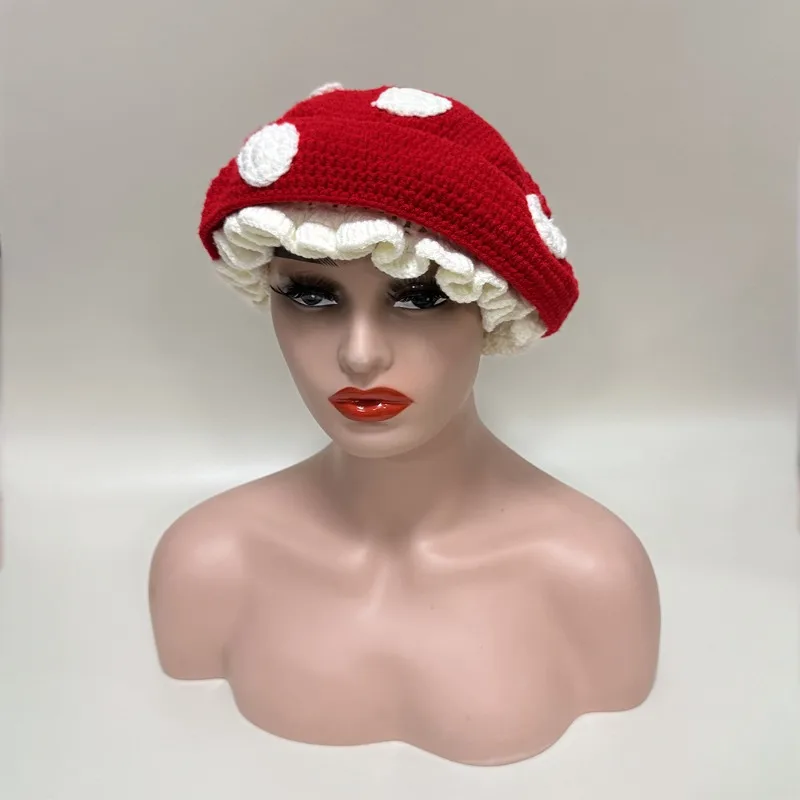 Милые и милые береты с грибным дизайном и грибами Y2K, осенние и зимние модные универсальные красные женские шапки для путешествий в стиле ретро
Милые и милые береты с грибным дизайном и грибами Y2K, осенние и зимние модные универсальные красные женские шапки для путешествий в стиле ретро