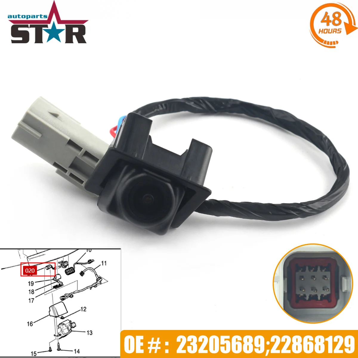 23205689 22868129 Rear View Camera Park Assist Reversing For Cadillac SRX 2010 2011 2012 2013 2014 2015 2016 15926122 20910350
23205689 22868129 Rear View Camera Park Assist Reversing For Cadillac SRX 2010 2011 2012 2013 2014 2015 2016 15926122 20910350