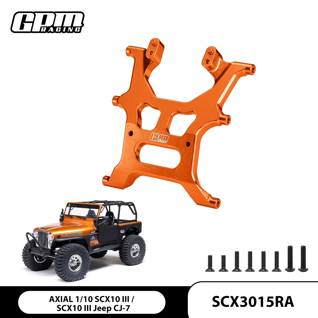GPM Alloy 6061-T6 Rear Chassis Brace For AXIAL SCX10 III Jeep Wrangler CJ-7 AXI03006 AXI03007
GPM Alloy 6061-T6 Rear Chassis Brace For AXIAL SCX10 III Jeep Wrangler CJ-7 AXI03006 AXI03007