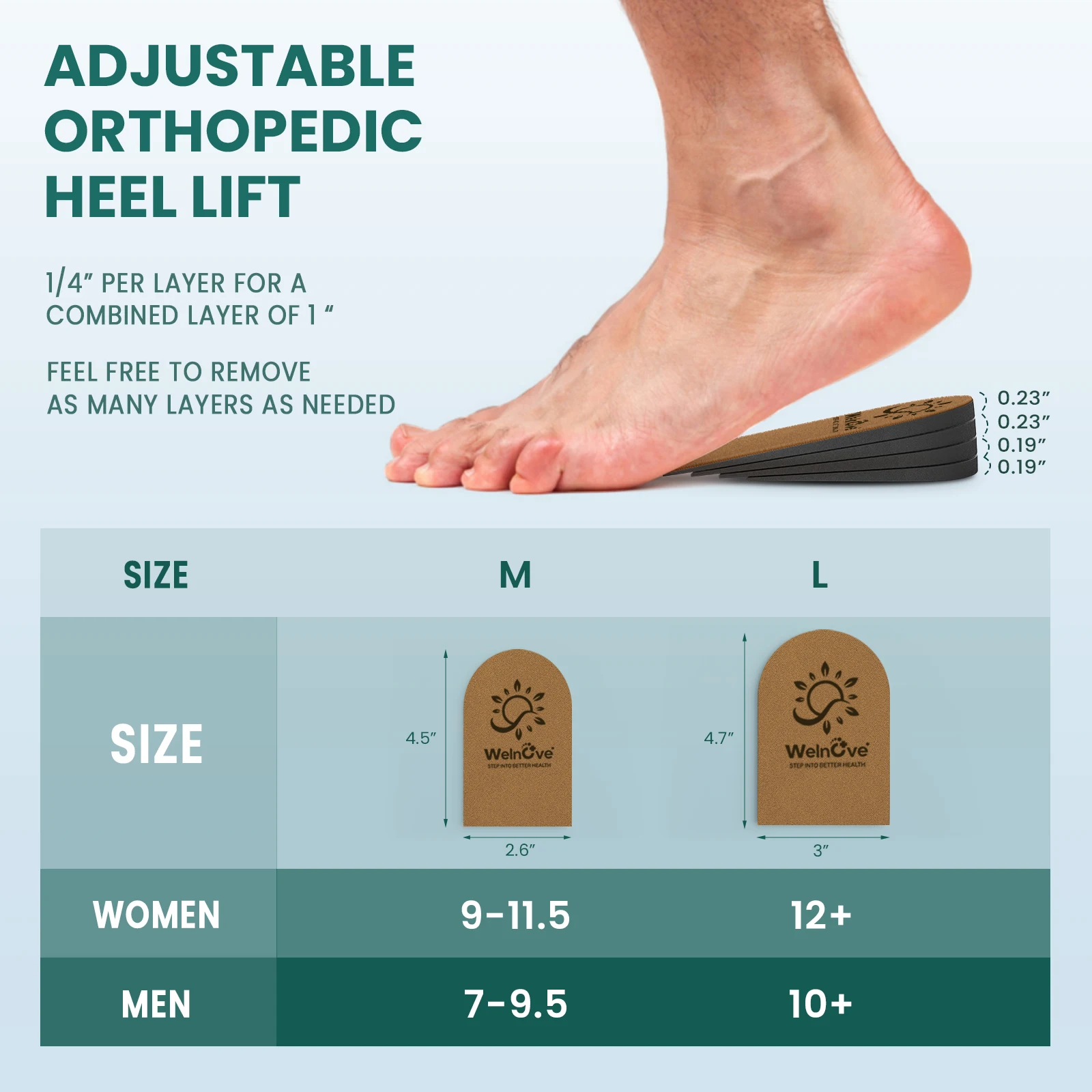Sumifun Silicone Gel Height Increase Insole Heel Lifting Inserts Shoe Foot Care Protector Elastic Pain Absorption Hidden Insoles
Sumifun Silicone Gel Height Increase Insole Heel Lifting Inserts Shoe Foot Care Protector Elastic Pain Absorption Hidden Insoles