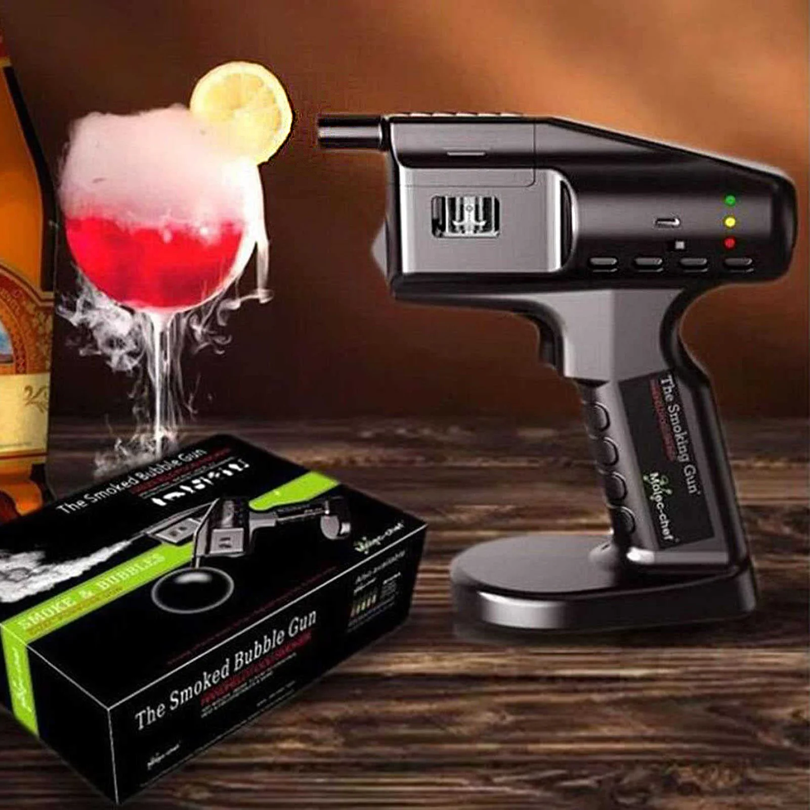 High Quality Flavour Blaster Bubble Cocktail Gun Smoke Infuser Bartender Full Set Various Flavors Aromatic Smoke Essential Oil
High Quality Flavour Blaster Bubble Cocktail Gun Smoke Infuser Bartender Full Set Various Flavors Aromatic Smoke Essential Oil