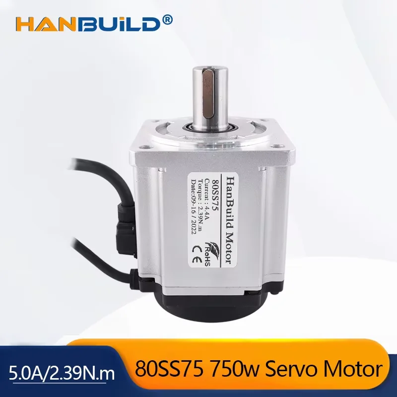 1 PCS 80SS75 Shaft Diameter 19mm 750W Servo Motor 5.0A 2.39N.m CNC Milling Machine Equipment 80 Servo Motor
1 PCS 80SS75 Shaft Diameter 19mm 750W Servo Motor 5.0A 2.39N.m CNC Milling Machine Equipment 80 Servo Motor