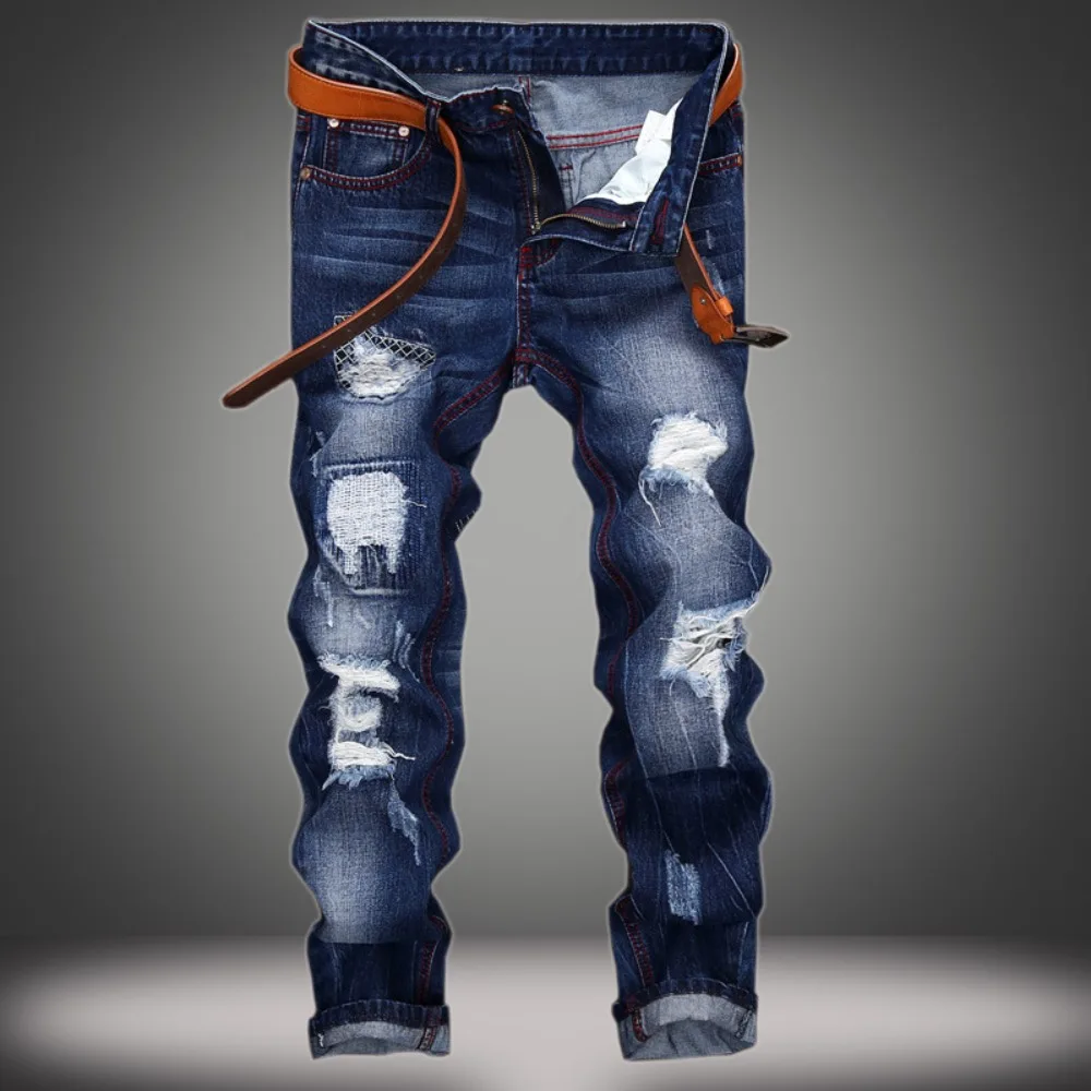 Men Jeans Long Pant Denim Pants Slim Fit Straight Trousers High Waist Solid Regular Button Pocket Splice Casual Autumn 2025 New
Men Jeans Long Pant Denim Pants Slim Fit Straight Trousers High Waist Solid Regular Button Pocket Splice Casual Autumn 2025 New