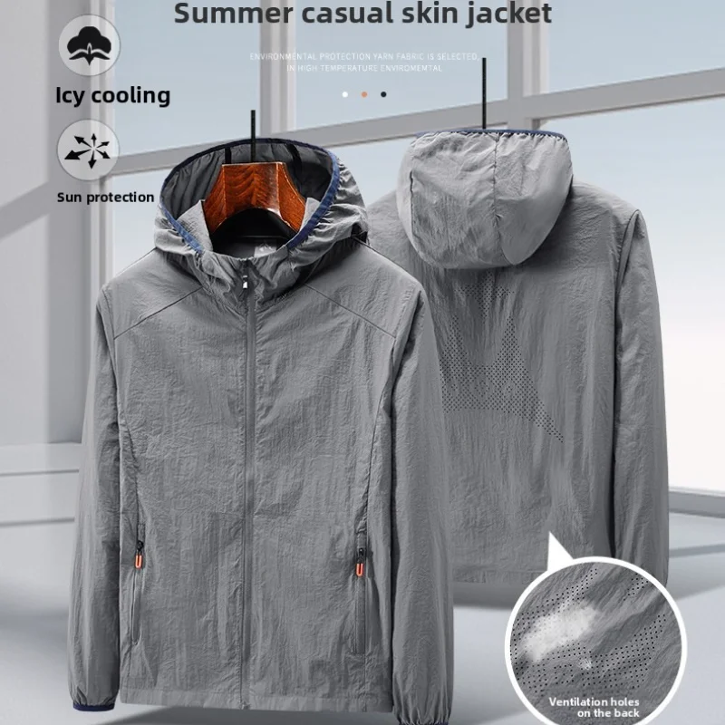 2026 New Summer Jackets Men Hooded Windbreaker Coats Camping Sunscreen Clothing Men Ultrathin Fishing Wearing Man Sportswear
2026 New Summer Jackets Men Hooded Windbreaker Coats Camping Sunscreen Clothing Men Ultrathin Fishing Wearing Man Sportswear