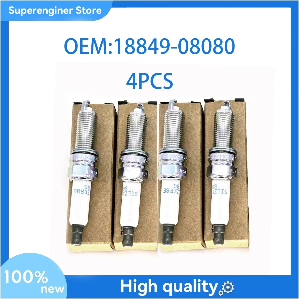 4PCS Spark Plug 18849-08080 Fit For 2015-2021 Kia Forte Forte5 Koup Optima Soul 1.6L Turbo 18849 08080
4PCS Spark Plug 18849-08080 Fit For 2015-2021 Kia Forte Forte5 Koup Optima Soul 1.6L Turbo 18849 08080