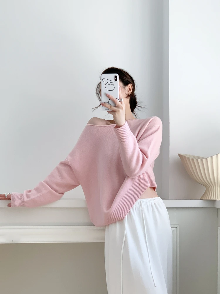 Розовый вязаный свитер на одно плечо, женский весенне-осенний внутренний свитер, шикарный трикотаж, круглый топ Ne Long Sve, стандартный крой
Розовый вязаный свитер на одно плечо, женский весенне-осенний внутренний свитер, шикарный трикотаж, круглый топ Ne Long Sve, стандартный крой