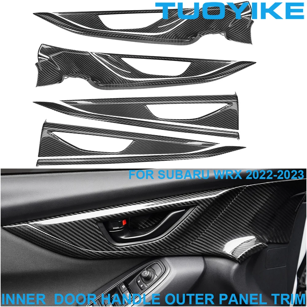 Car Real Dry Carbon Fiber Interior Inner Door Pull Handle Trim Cover Outer Frame Decoration Panel Sticker For Subaru WRX 2022-23
Car Real Dry Carbon Fiber Interior Inner Door Pull Handle Trim Cover Outer Frame Decoration Panel Sticker For Subaru WRX 2022-23