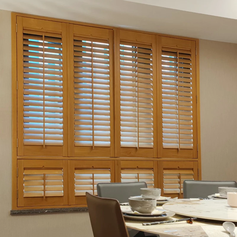 Factory High Quality Interior Window Shutters Exterior Wood Plantation Shutters Wooden Shutters for Window
Factory High Quality Interior Window Shutters Exterior Wood Plantation Shutters Wooden Shutters for Window