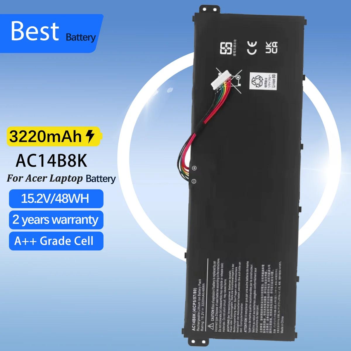AC14B8K Аккумулятор для Acer Nitro 5 AN515-51 AN515-53 AN515-52 Aspire V3-371 V3-111 ES1-111 ES1-512 R3-131T R5-471T R7-371T 48WH
AC14B8K Аккумулятор для Acer Nitro 5 AN515-51 AN515-53 AN515-52 Aspire V3-371 V3-111 ES1-111 ES1-512 R3-131T R5-471T R7-371T 48WH