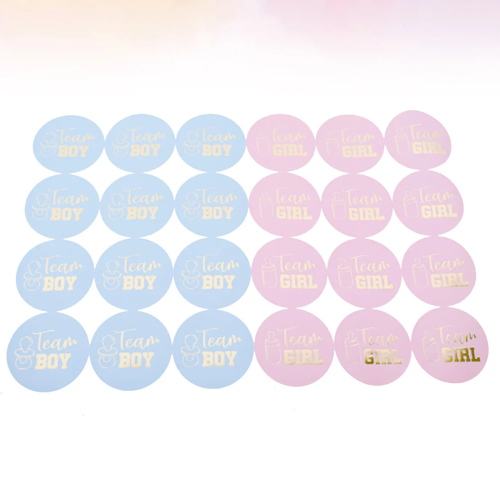 72 Pcs Round Stickers Team Boy Girl Self-adhesive Gender Reveal Boys or Girls for
72 Pcs Round Stickers Team Boy Girl Self-adhesive Gender Reveal Boys or Girls for