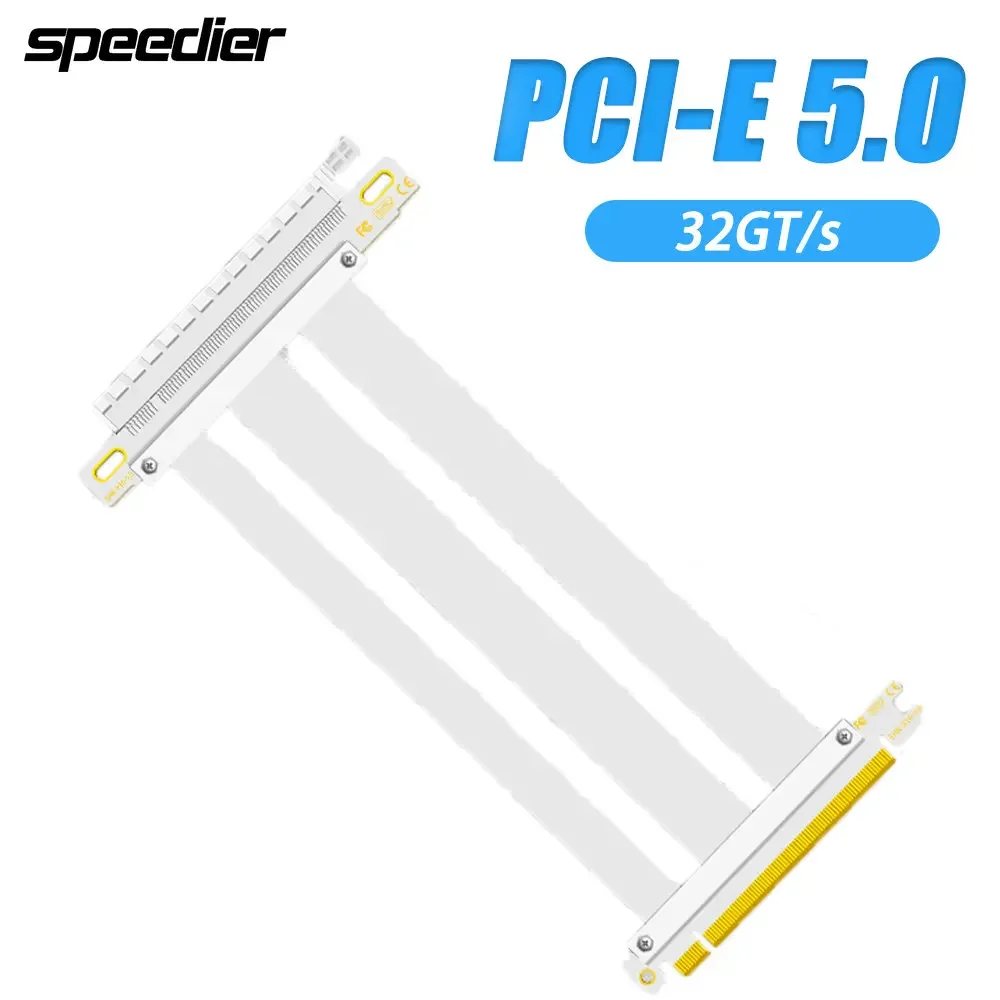 Новое поступление PCI-E 5.0 X16 Riser Cable PCI Express 5.0 Графический удлинительный кабель Gen 5/4/3 Super Speed для ATX PC GPU Mini SAS
Новое поступление PCI-E 5.0 X16 Riser Cable PCI Express 5.0 Графический удлинительный кабель Gen 5/4/3 Super Speed для ATX PC GPU Mini SAS