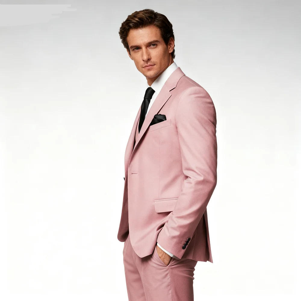 Monochromatic Slim Fit Formal Business Suit for Men, Peak Lapel Smoking Jacket, Vest Set, 3 Button, Wedding Terno
Monochromatic Slim Fit Formal Business Suit for Men, Peak Lapel Smoking Jacket, Vest Set, 3 Button, Wedding Terno