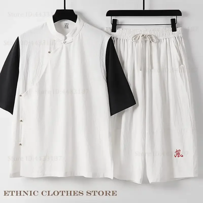 Vintage Cotton Linen Tang Suit Oversize 3XL-9XL Male Traditional Chinese Costume Hanfu Shirt Costume Casual Outwear Streetwear
Vintage Cotton Linen Tang Suit Oversize 3XL-9XL Male Traditional Chinese Costume Hanfu Shirt Costume Casual Outwear Streetwear