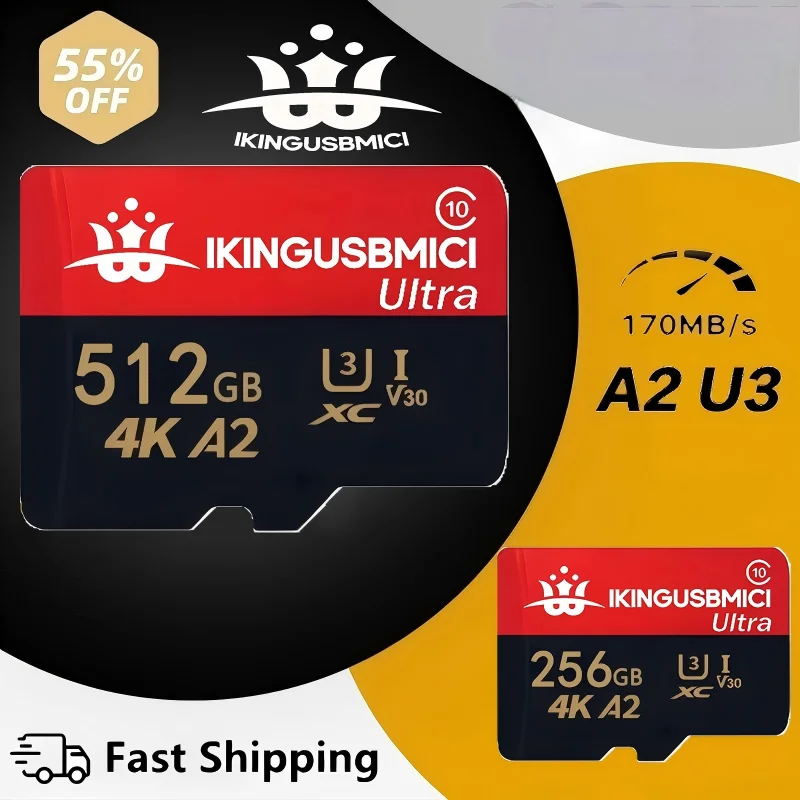 TF Cards Micro TF/SD Card Memory Card SD Cards 32GB 128GB 256GB New UHS-I U3 Shockproof for Surveillance Smartphone Phone
TF Cards Micro TF/SD Card Memory Card SD Cards 32GB 128GB 256GB New UHS-I U3 Shockproof for Surveillance Smartphone Phone