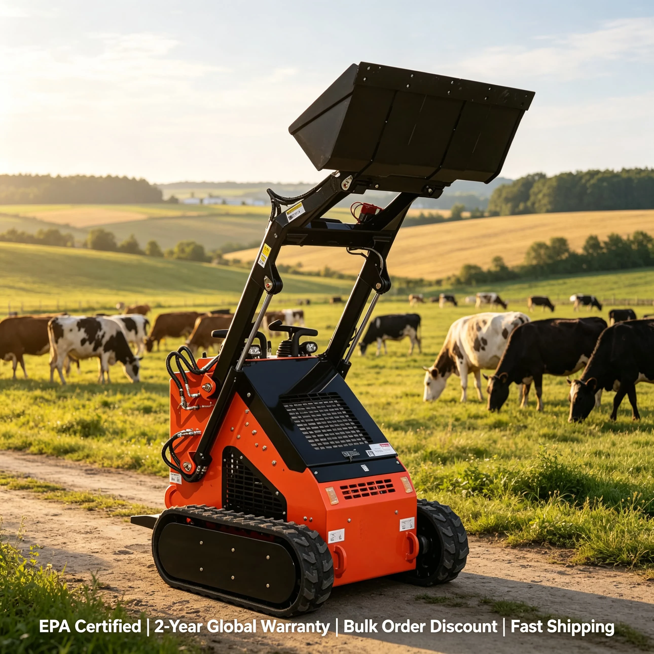 Customized Mini Loader Skid Steer Loaders With Tracked Snow Blower Lawn Mower Breaker Hammer Earth Moving Mini Skid Steer Loader
Customized Mini Loader Skid Steer Loaders With Tracked Snow Blower Lawn Mower Breaker Hammer Earth Moving Mini Skid Steer Loader