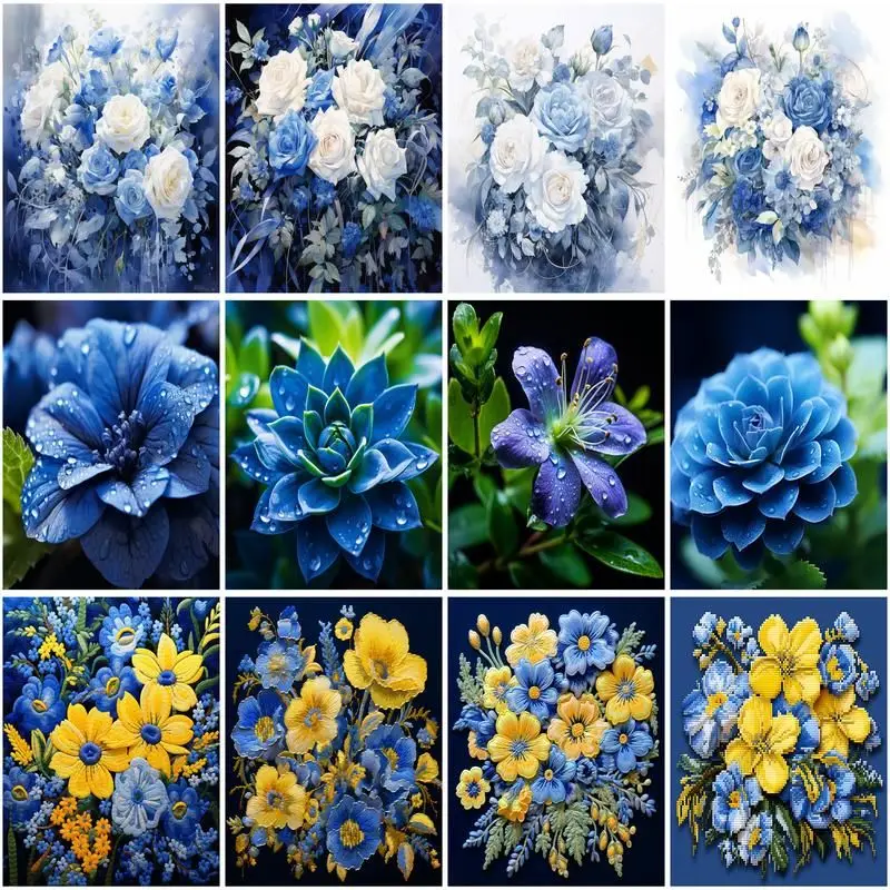 GATYZTORY 5D Diamond Painting Cross Stitch Blue Flower Full Diamond Mosaic Handicraft Embroidery Personalized Gift Home Decor
GATYZTORY 5D Diamond Painting Cross Stitch Blue Flower Full Diamond Mosaic Handicraft Embroidery Personalized Gift Home Decor