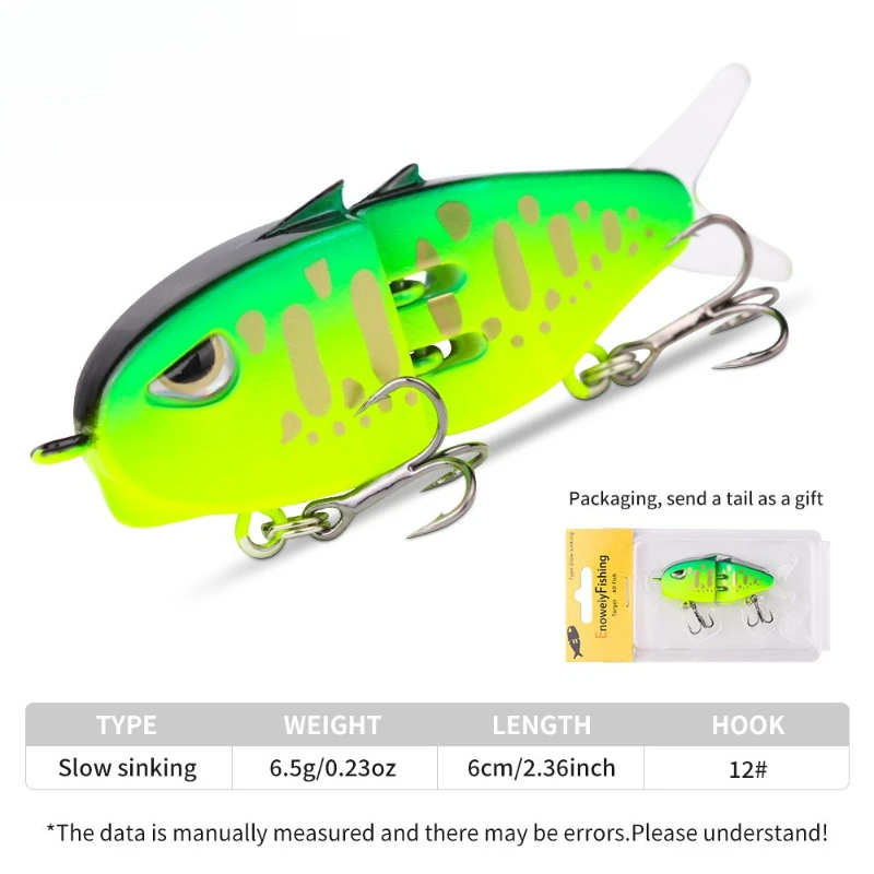 New Mini Shark ABS 60mm 6.5g Long Range Multi-Section Mechanical Fish Slow Sinking All Levels for Bass & Predator Fishing Gear
New Mini Shark ABS 60mm 6.5g Long Range Multi-Section Mechanical Fish Slow Sinking All Levels for Bass & Predator Fishing Gear