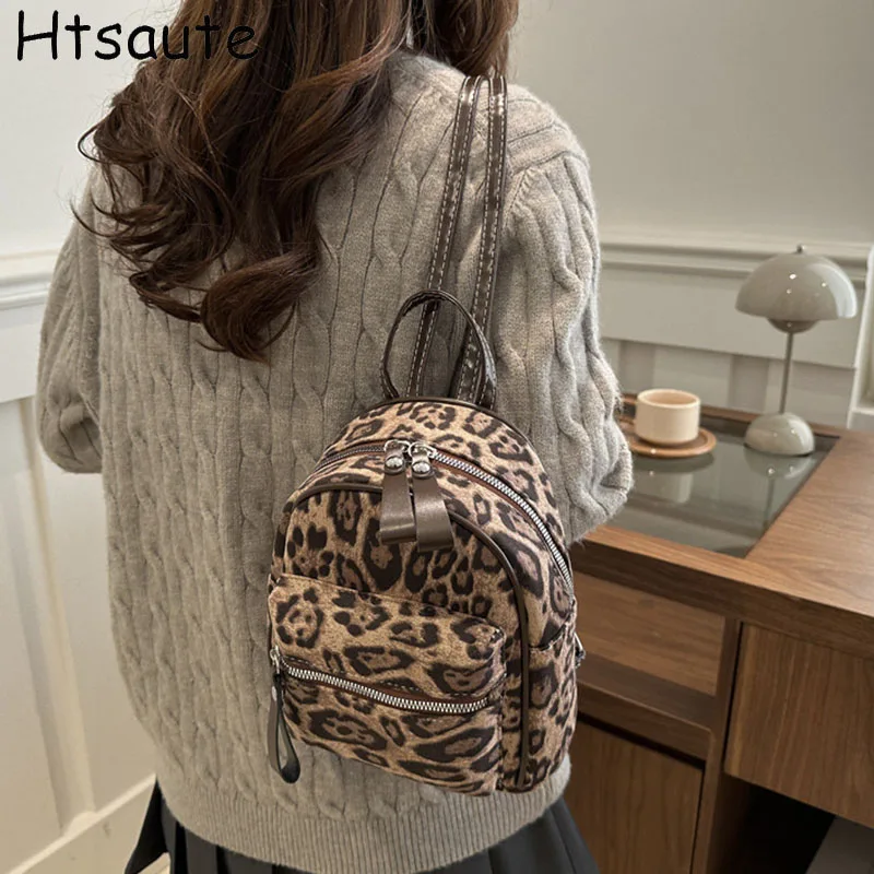 Mini Backpacks For Women Leopard Printed College Book Bag Multi-function Mini Daypack for leisure Travel Simple Female Backpacks
Mini Backpacks For Women Leopard Printed College Book Bag Multi-function Mini Daypack for leisure Travel Simple Female Backpacks