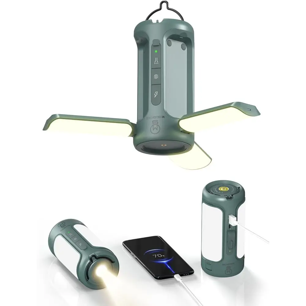 Rechargeable Lantern, 10000mAh, Portable Flashlight, IP54 Waterproof, 1/4 Screw Adapter, 750LM, 5 Modes, LED Tent Light for Camp
Rechargeable Lantern, 10000mAh, Portable Flashlight, IP54 Waterproof, 1/4 Screw Adapter, 750LM, 5 Modes, LED Tent Light for Camp