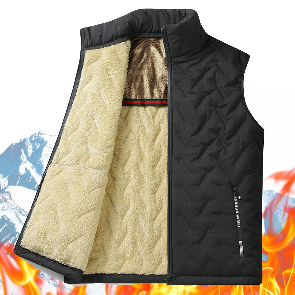 Mens Vest Jacket Fleece-Lined Warm Sleeveless Jackets Winter Coat Thermal Clothing for Travel Hiking Running Golf
Mens Vest Jacket Fleece-Lined Warm Sleeveless Jackets Winter Coat Thermal Clothing for Travel Hiking Running Golf