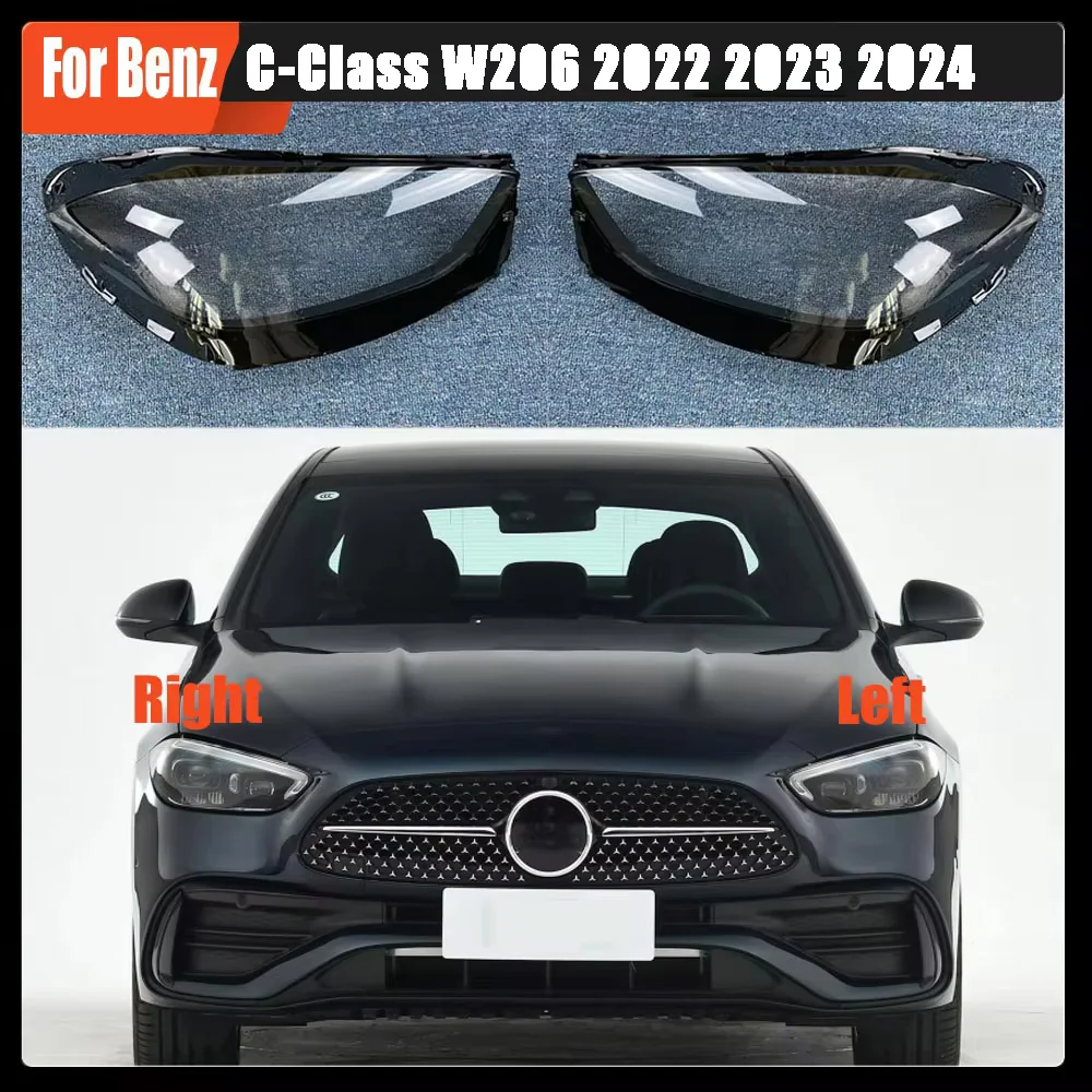 For Benz C-Class W206 2022 2023 2024 Front Headlamp Transparent Cover Lampshade Lamp Shell Masks Headlight Shade Lens Plexiglass
For Benz C-Class W206 2022 2023 2024 Front Headlamp Transparent Cover Lampshade Lamp Shell Masks Headlight Shade Lens Plexiglass