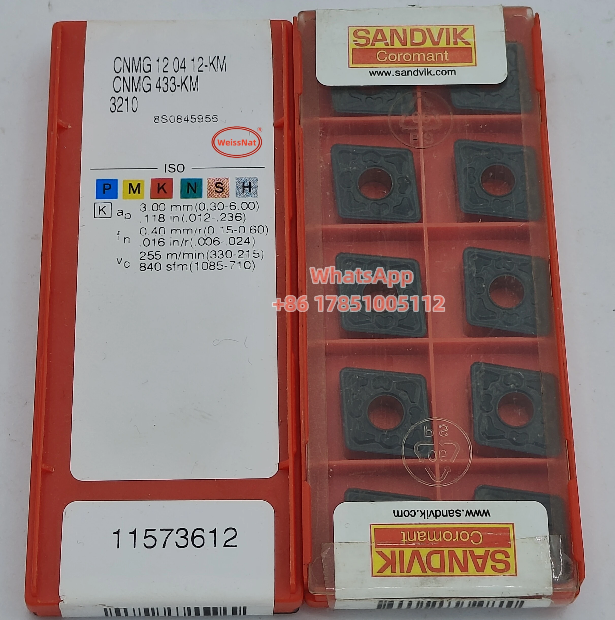 CNMG120412-KM 3210,CNMG120412-KR 3225,CNMG120412-PF 4315,CNMG120412-PM 4425,CNMG120412-WM ,CNMG120412-WM 4425,Carbide Inserts
CNMG120412-KM 3210,CNMG120412-KR 3225,CNMG120412-PF 4315,CNMG120412-PM 4425,CNMG120412-WM ,CNMG120412-WM 4425,Carbide Inserts