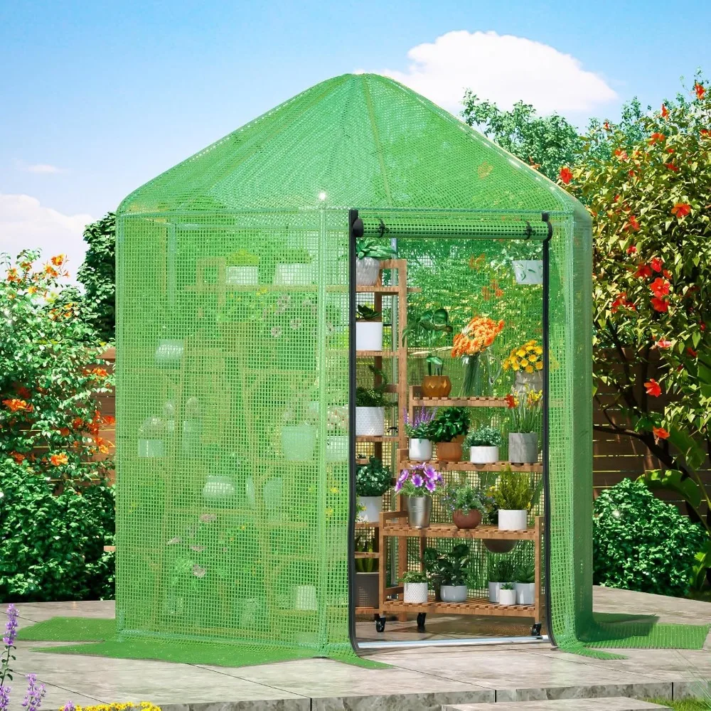 Greenhouses for Outdoors Heavy Duty, Portable Walk in Green Houses for Outside, Ventilated Mesh Window, Roll-up Door.
Greenhouses for Outdoors Heavy Duty, Portable Walk in Green Houses for Outside, Ventilated Mesh Window, Roll-up Door.