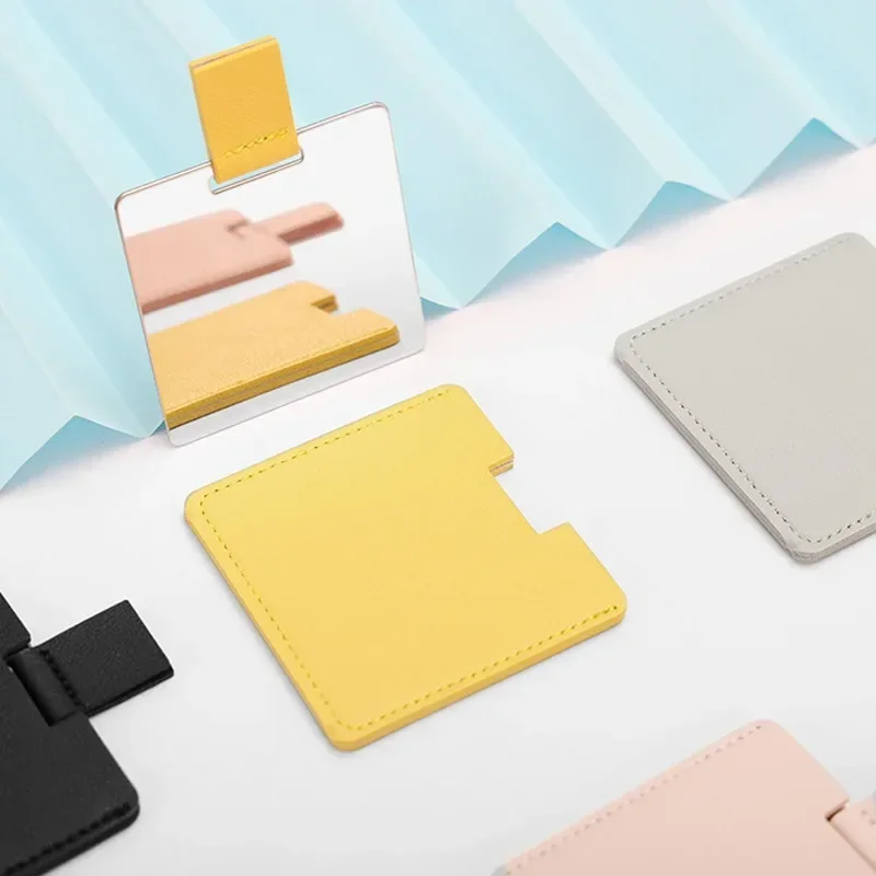 Macaron Color Unbreakable Stainless Steel Cute Little Makeup Mirror with Handle Creative Gift Portable Leather StorageBag Makeup
Macaron Color Unbreakable Stainless Steel Cute Little Makeup Mirror with Handle Creative Gift Portable Leather StorageBag Makeup