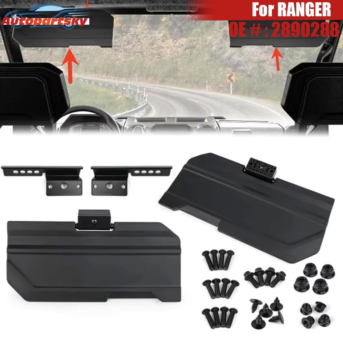 Automotive Parts Sun Visors Front Shades 2890288 For RANGER XP 1000 EPS DIESEL INTL RANGER 2021-2023
Automotive Parts Sun Visors Front Shades 2890288 For RANGER XP 1000 EPS DIESEL INTL RANGER 2021-2023