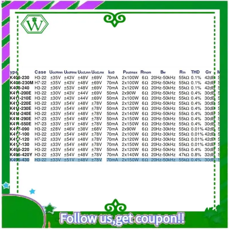 ABIK-HIFI Thick Film STK496-430 300W Digital Power Amplifier Board 150Wx2 Stereo Audio Amplifier Moudle AC 35V Durable Easy Inst
ABIK-HIFI Thick Film STK496-430 300W Digital Power Amplifier Board 150Wx2 Stereo Audio Amplifier Moudle AC 35V Durable Easy Inst