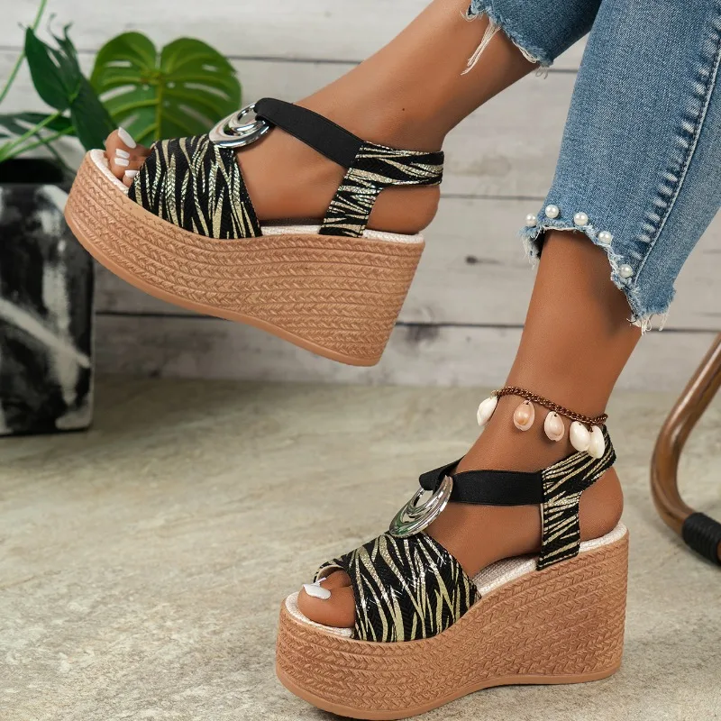 Woman Wedges Sandals 2024 Summer High Heels Women Sandals Ladies Comfort Casual Shoes Platform Sandals Sandalias De Mujer
Woman Wedges Sandals 2024 Summer High Heels Women Sandals Ladies Comfort Casual Shoes Platform Sandals Sandalias De Mujer