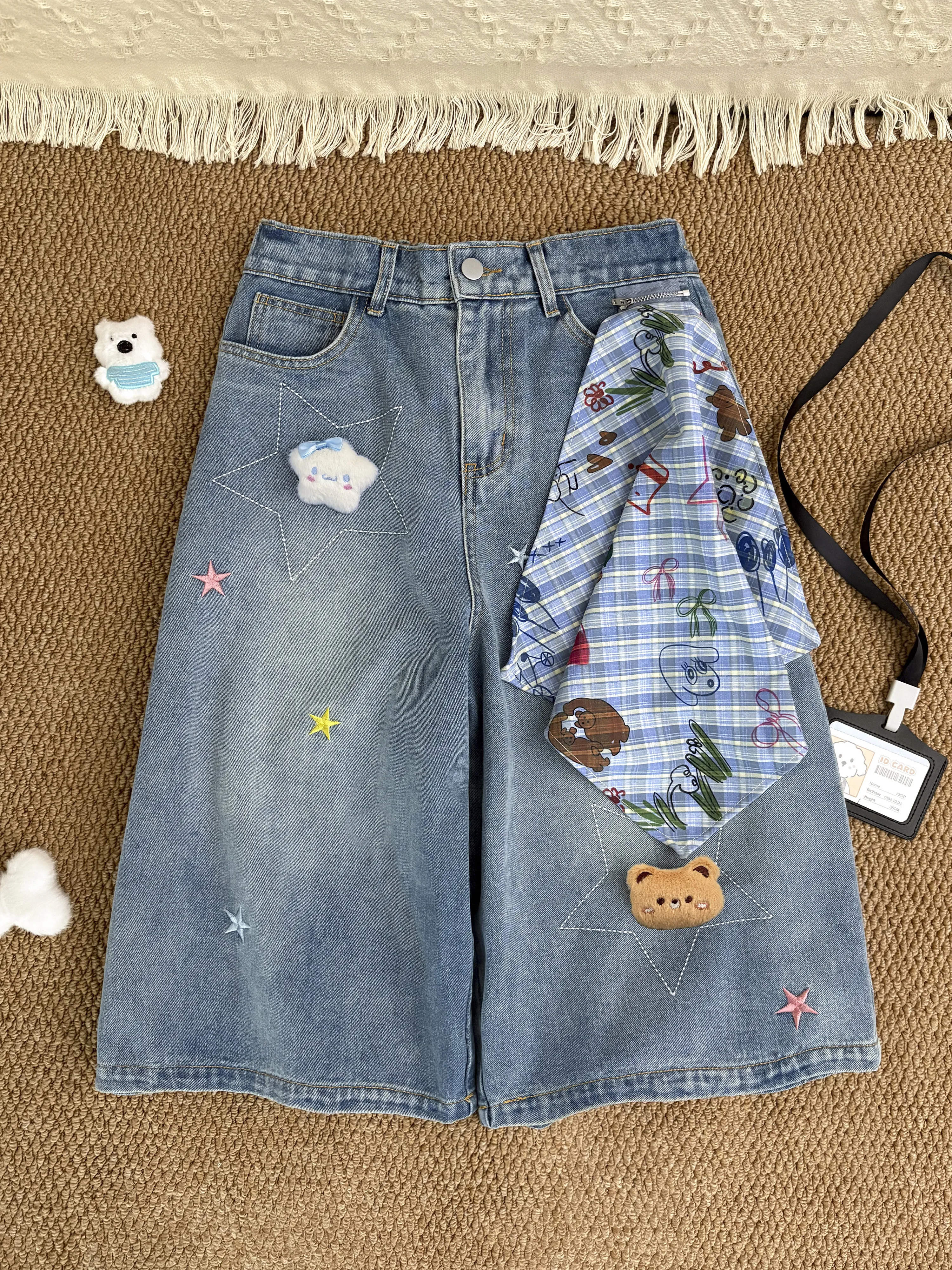 Women's Embroidered 7/8 Length Jeans Summer New Style American Thin Loose Vintage Wide Leg Mid-Pants Short Shorts
Women's Embroidered 7/8 Length Jeans Summer New Style American Thin Loose Vintage Wide Leg Mid-Pants Short Shorts