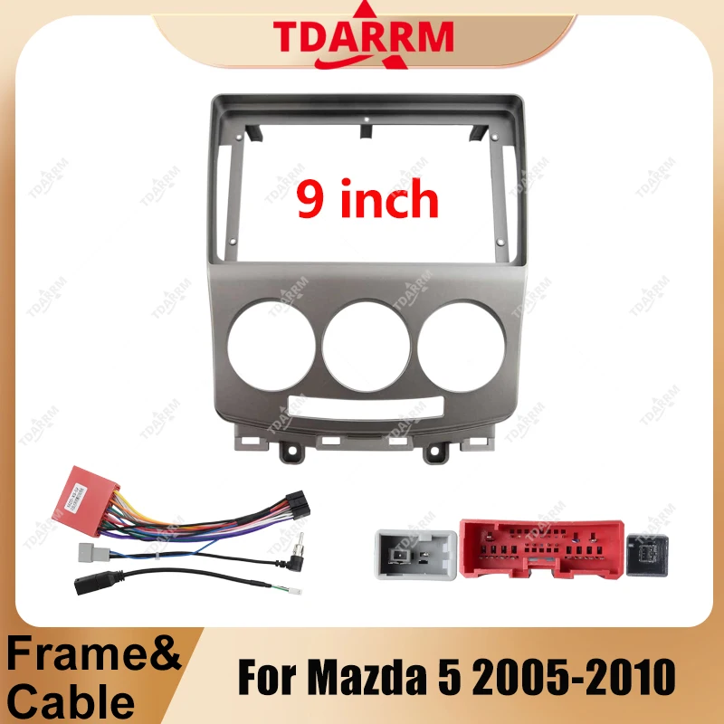 For Mazda 5 2005-2010 9inch Silvery 2Din car radio android fascia multimedia cd mp5 video Audio stereo panel frame cable harness
For Mazda 5 2005-2010 9inch Silvery 2Din car radio android fascia multimedia cd mp5 video Audio stereo panel frame cable harness