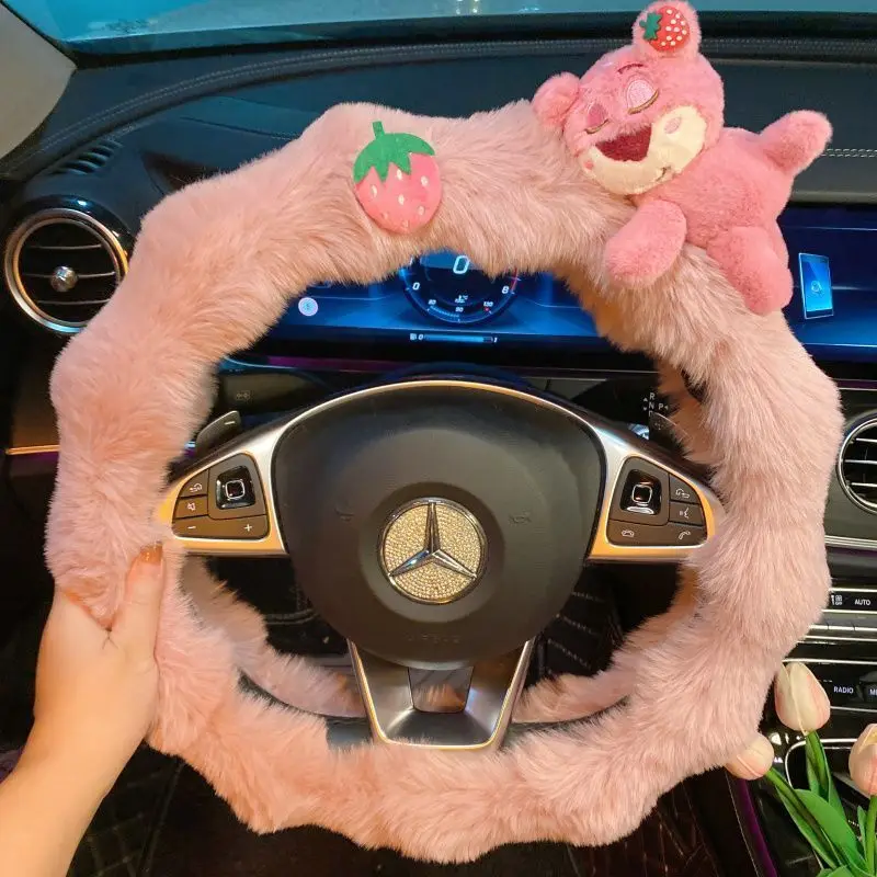 Car Steering Wheel Cover Goddess Style High-end Winter Cute Warm Decorative Furry Heated Anti-slip Handlebar 
Car Steering Wheel Cover Goddess Style High-end Winter Cute Warm Decorative Furry Heated Anti-slip Handlebar