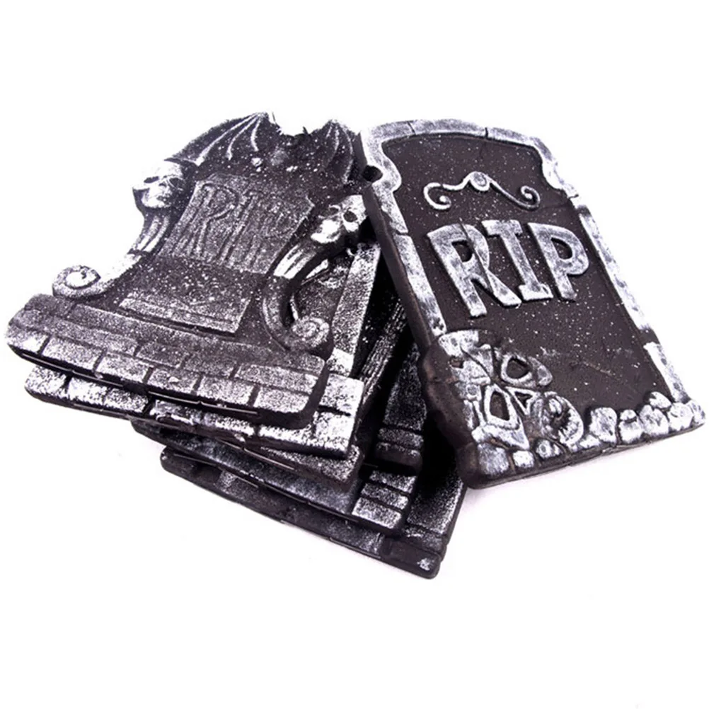2pcs Foam Tombstone Decoration Outdoor Halloween Gravestone Skull Stone Look Graveyard Lightweight Spooky Party Props Garden 
2pcs Foam Tombstone Decoration Outdoor Halloween Gravestone Skull Stone Look Graveyard Lightweight Spooky Party Props Garden