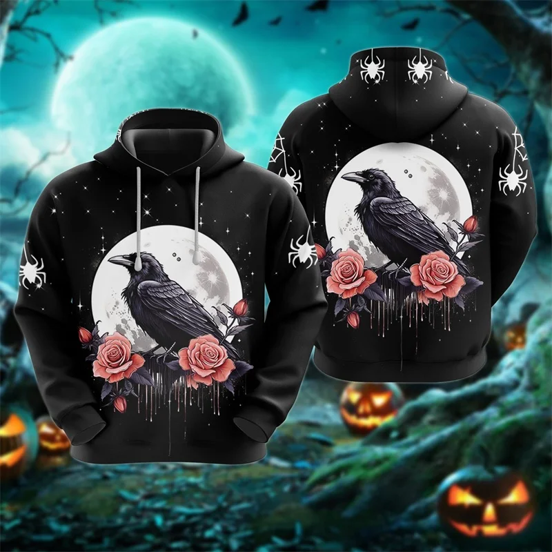 3D Print Halloween Pumpkin Hoodie For Men Crow Ghost Pattern Long Sleeve Tops Casual Sweatshirt Harajuku Pullover Loose Hoodies
3D Print Halloween Pumpkin Hoodie For Men Crow Ghost Pattern Long Sleeve Tops Casual Sweatshirt Harajuku Pullover Loose Hoodies