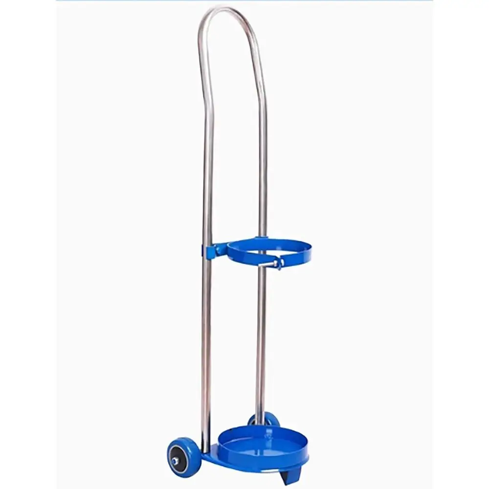 Stainless Steel Oxygen Tank Cart with Handle, Height 95cm, for Hospital Use
Stainless Steel Oxygen Tank Cart with Handle, Height 95cm, for Hospital Use