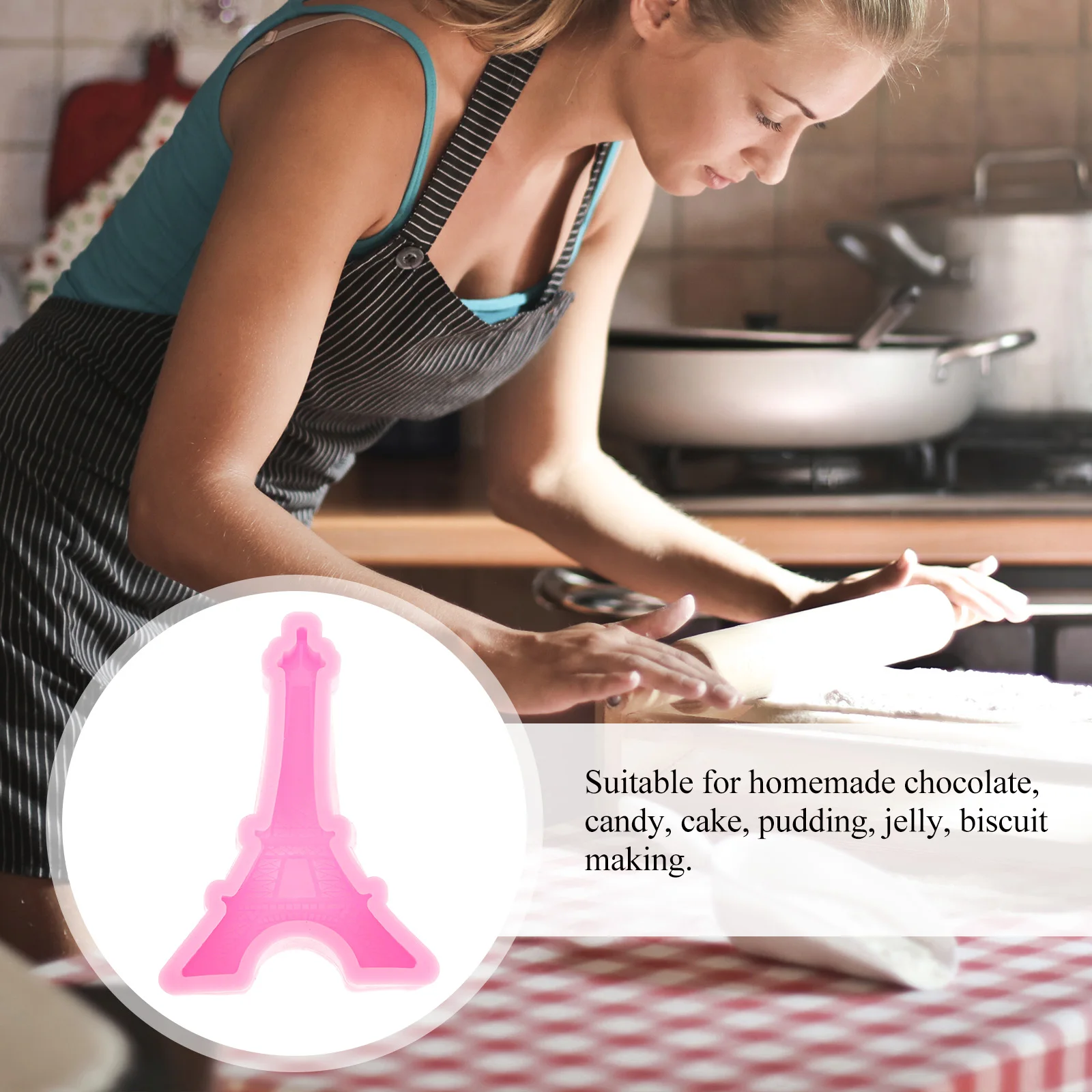 1 pc 3D Eiffel Tower Silicone Cake Mold Baking Supplies Pudding Chocolate Fondant Decoration Tool Flexible Non-Stick Easy Clean
1 pc 3D Eiffel Tower Silicone Cake Mold Baking Supplies Pudding Chocolate Fondant Decoration Tool Flexible Non-Stick Easy Clean