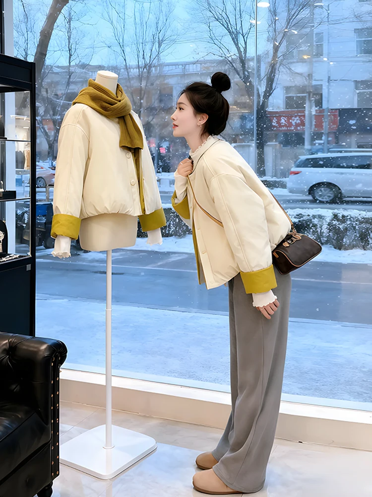 Women's down Cotton Jaet Cardigan Sle Faionable Lightweight Warmth Large Size Winter New Arrival Ele Sle Coat
Women's down Cotton Jaet Cardigan Sle Faionable Lightweight Warmth Large Size Winter New Arrival Ele Sle Coat