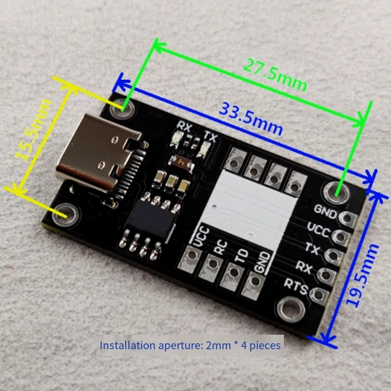 Super Sale -USB-TTL-01 Serial Port Sensor Module Test Tool USB-C CH340 USB to TTL Module
Super Sale -USB-TTL-01 Serial Port Sensor Module Test Tool USB-C CH340 USB to TTL Module
