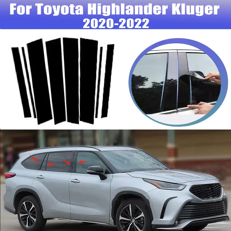 8pcs For Toyota Highlander Kluger 2020 - 2022 Window Trim Covers Center Film Column B C Pillar Posts Sticker Car Accessories
8pcs For Toyota Highlander Kluger 2020 - 2022 Window Trim Covers Center Film Column B C Pillar Posts Sticker Car Accessories