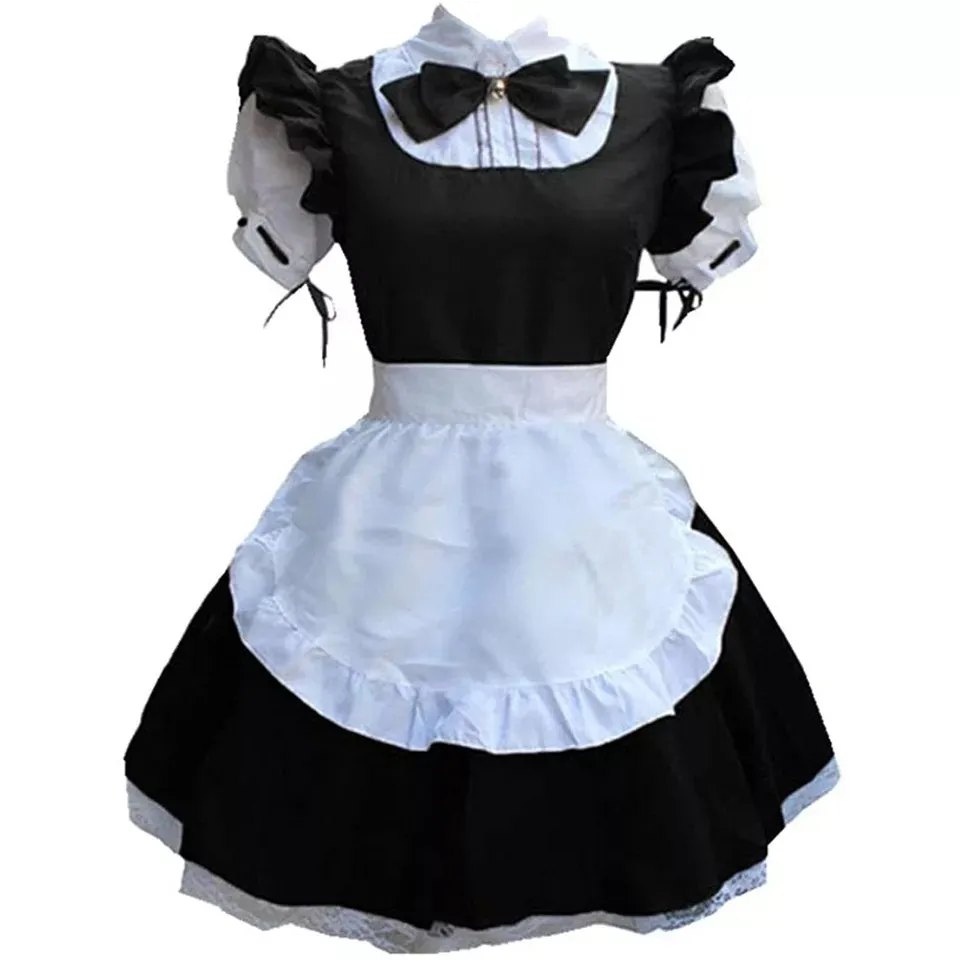 Sissy Black French Maid Dress Satin White Apron Cosplay Halloween Costume Ball Party Customized
Sissy Black French Maid Dress Satin White Apron Cosplay Halloween Costume Ball Party Customized