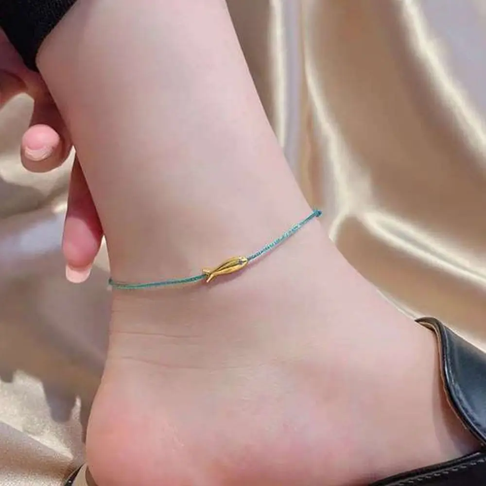 Vintage Blue Rope Fish Hollow Geometry Anklets Copper Plait Woven Foot Chain Women
Vintage Blue Rope Fish Hollow Geometry Anklets Copper Plait Woven Foot Chain Women
