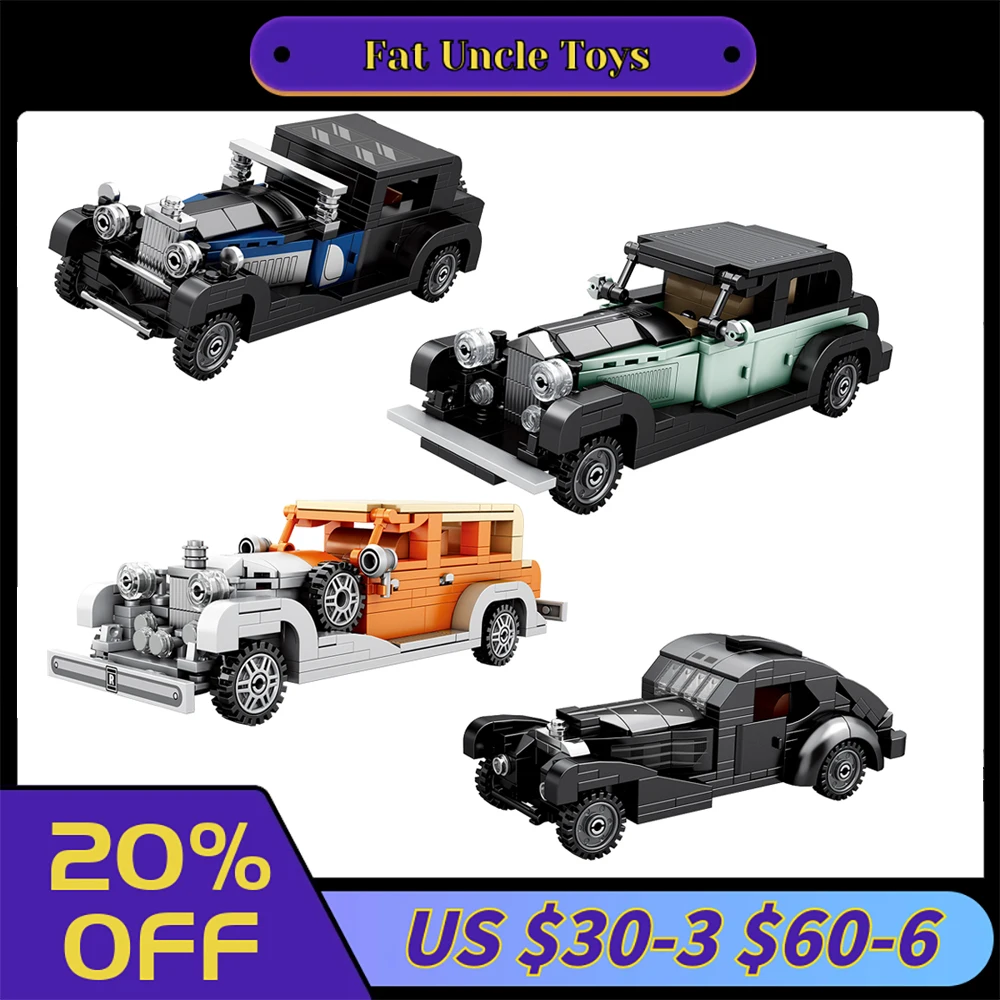 NEW Technical Super Racing classic Vintage Car Building Blocks Speed Champions Sport Vehicles Bricks Toys For Kids Gifts Boys
NEW Technical Super Racing classic Vintage Car Building Blocks Speed Champions Sport Vehicles Bricks Toys For Kids Gifts Boys