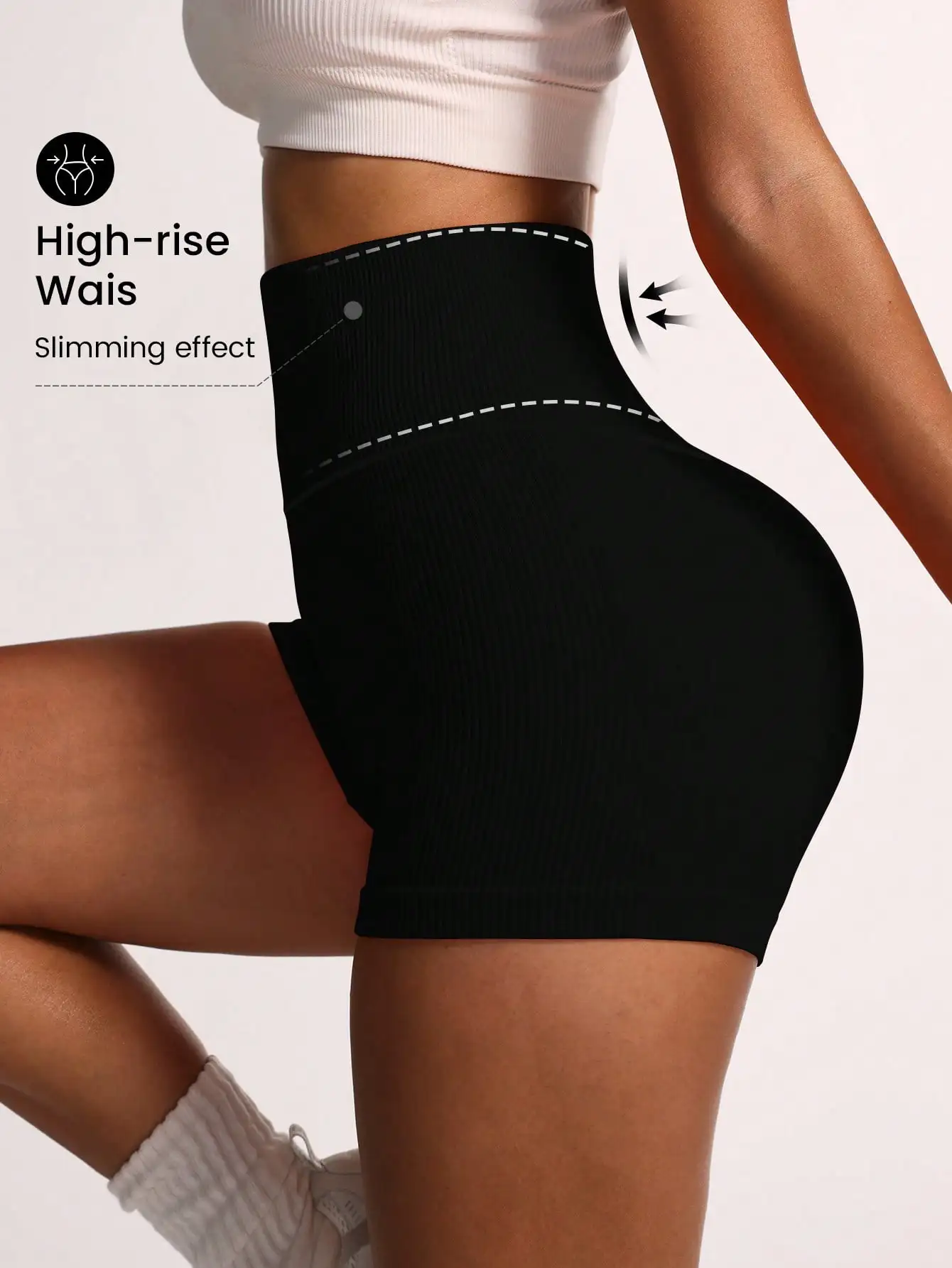 Threaded high waisted seamless three part fitness pants for women, high waisted peach hip lifting sports pants, tight fitting qu
Threaded high waisted seamless three part fitness pants for women, high waisted peach hip lifting sports pants, tight fitting qu