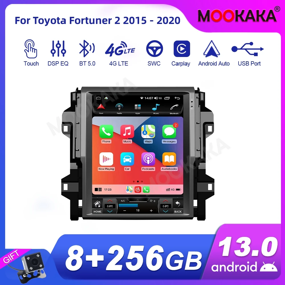 For Toyota Fortuner 2 2015 - 2020 Car Radio Multimedia Player Wireless Carplay Android Auto Autoradio Stereo GPS Navigation WiFi
For Toyota Fortuner 2 2015 - 2020 Car Radio Multimedia Player Wireless Carplay Android Auto Autoradio Stereo GPS Navigation WiFi
