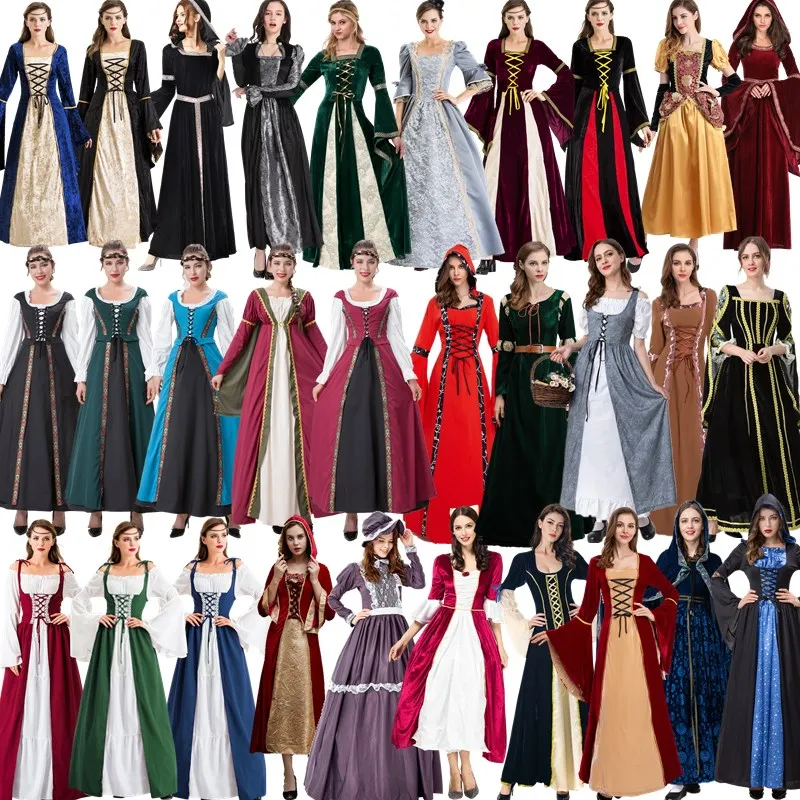 Halloween Medieval Retro Princess Long Dress Stage Performance Costume for Women Cinderella Cosplay Ball Gown Traditional Chi...
Halloween Medieval Retro Princess Long Dress Stage Performance Costume for Women Cinderella Cosplay Ball Gown Traditional Chi...