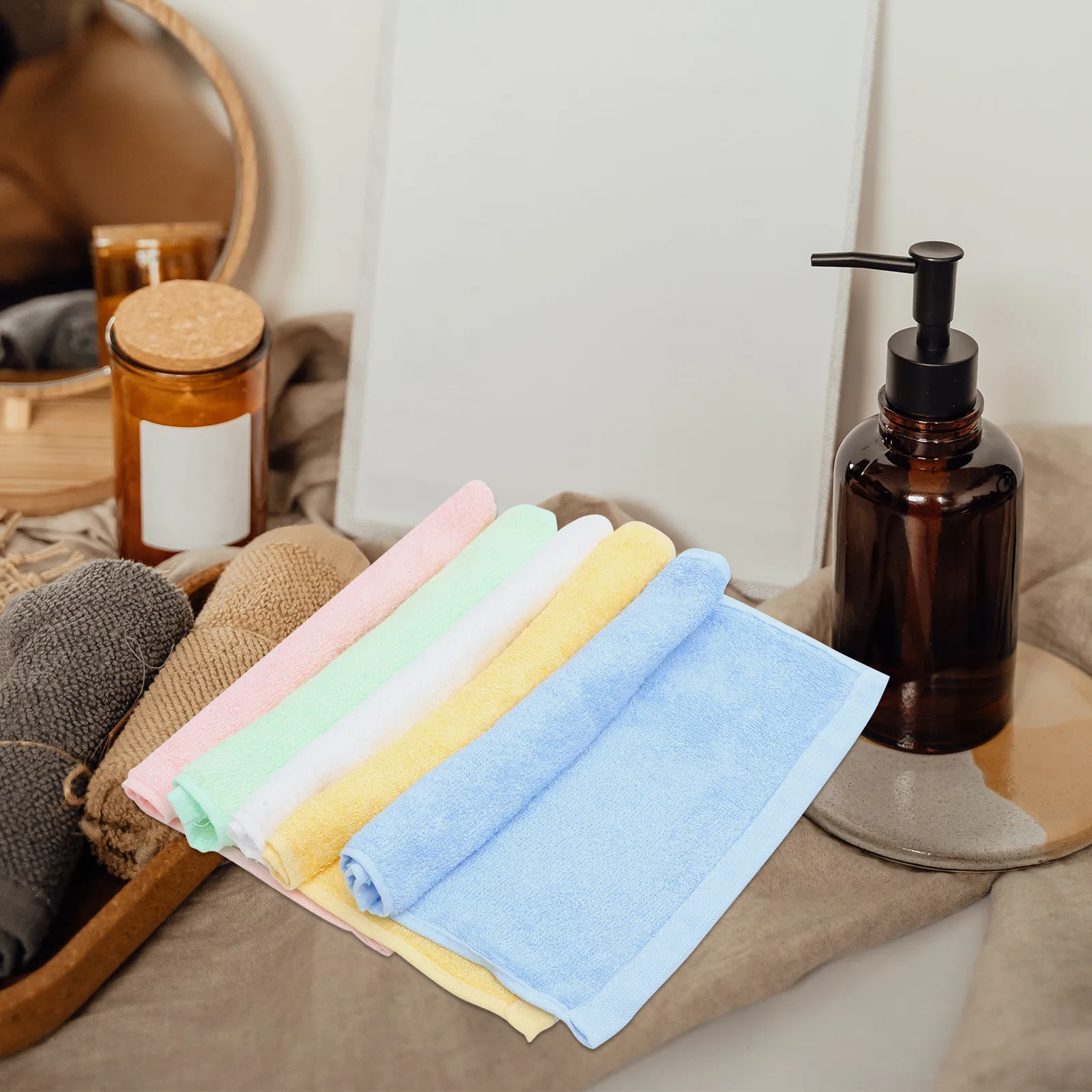 10Pcs Bamboo Fiber Hand Towels Soft Absorbent Guest Towels Dry Multipurpose Small Wash Cloths for Bathroom Kitchen
10Pcs Bamboo Fiber Hand Towels Soft Absorbent Guest Towels Dry Multipurpose Small Wash Cloths for Bathroom Kitchen
