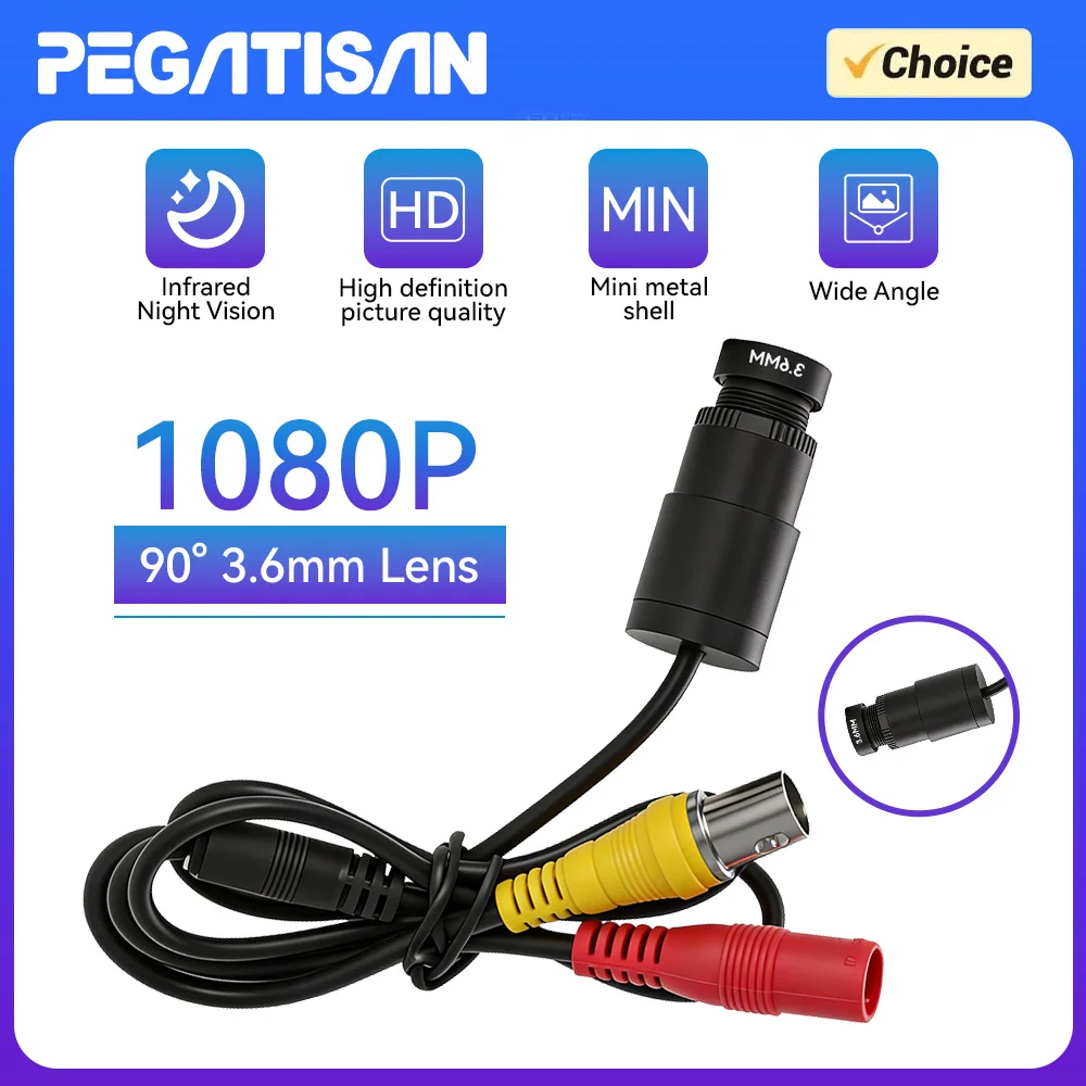 PEGATISAN Mini 2MP Night Vision AHD Camera Coaxial Wired with Weatherproof Analog Camera
PEGATISAN Mini 2MP Night Vision AHD Camera Coaxial Wired with Weatherproof Analog Camera